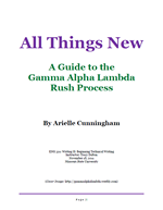 Gamma Alpha Lambda Rush Manual